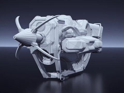 DX5 Mobility Rifle 3D Model