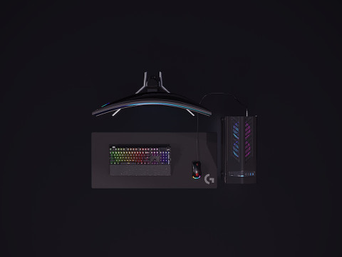 Oyuncu seti 02 3D Model