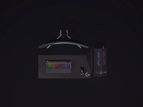 Gamer set 02 3D Model