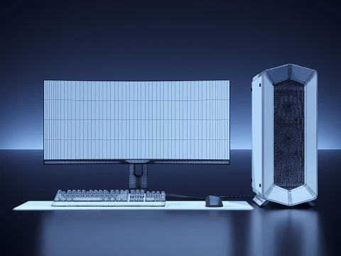 Gamer set 02 3D Model