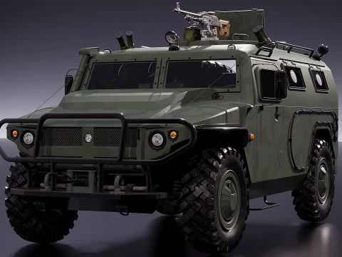 Gaz Tiger M 23115 3D Model