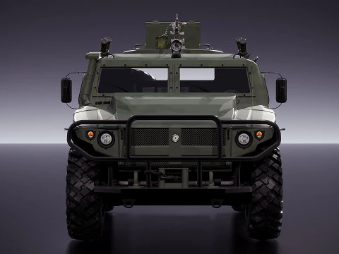 Gaz Tiger M 23115 3D Model
