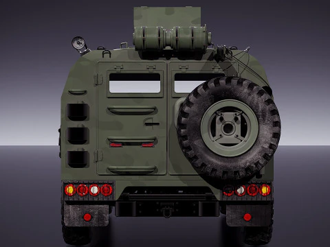 Gaz Tiger M 23115 3D Model