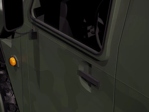 Gaz Tiger M 23115 3D Model