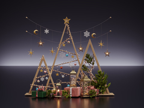 New year decor 3D Model