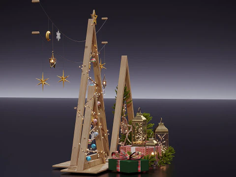 New year decor 3D Model