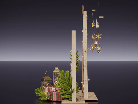 New year decor 3D Model