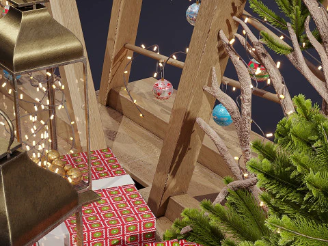 New year decor 3D Model