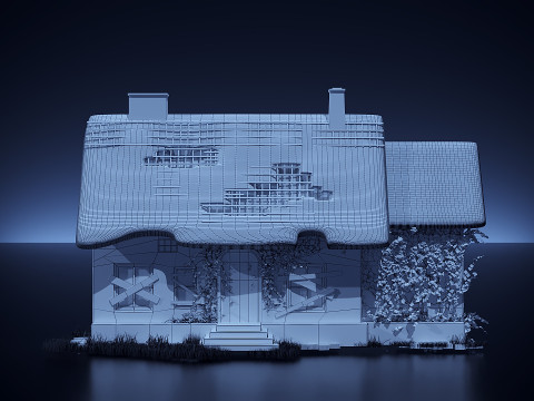 Vecchia casa Modello 3D