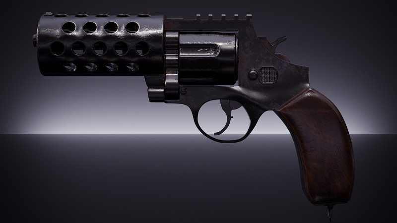 Pistola Modello 3D .c4d .max .obj .3ds .fbx .stl .blend