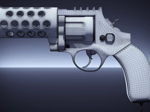 Pistola Modello 3D