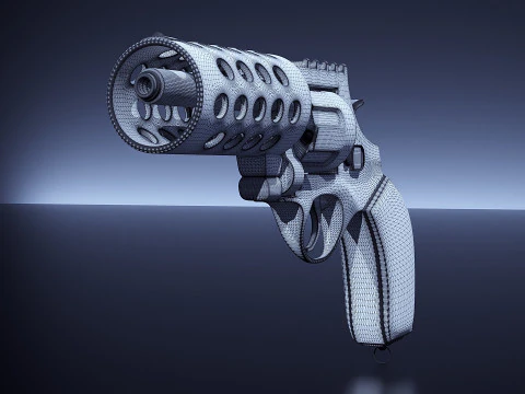Pistola Modello 3D