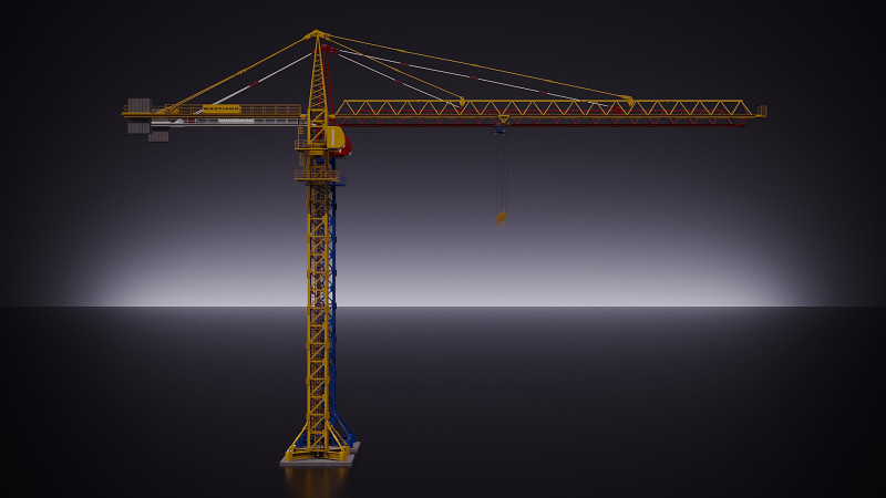 menara derek Model 3D .c4d .max .obj .3ds .fbx .stl .blend