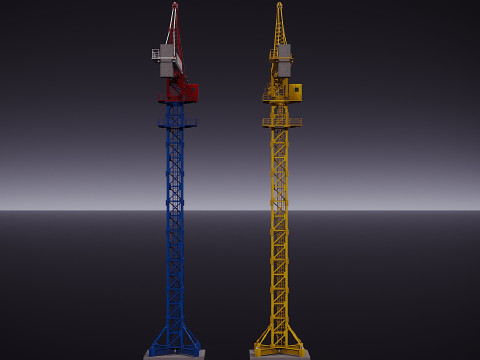 menara derek Model 3D