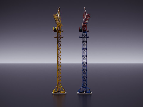 menara derek Model 3D