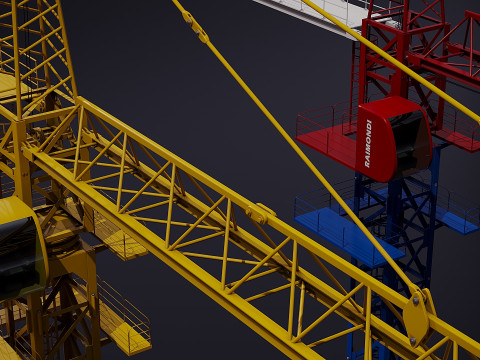 menara derek Model 3D