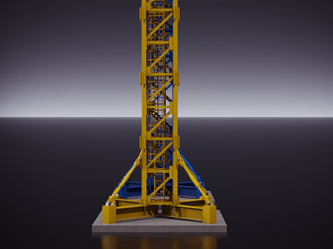 menara derek Model 3D
