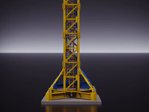 Tower crane 3D Model