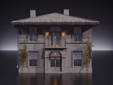Vence Tarzında Vintage Kır Evi 3D Model