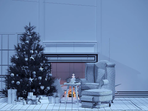 HAPPY CHRITSMAS 3D Model