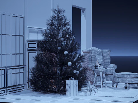 HAPPY CHRITSMAS 3D Model