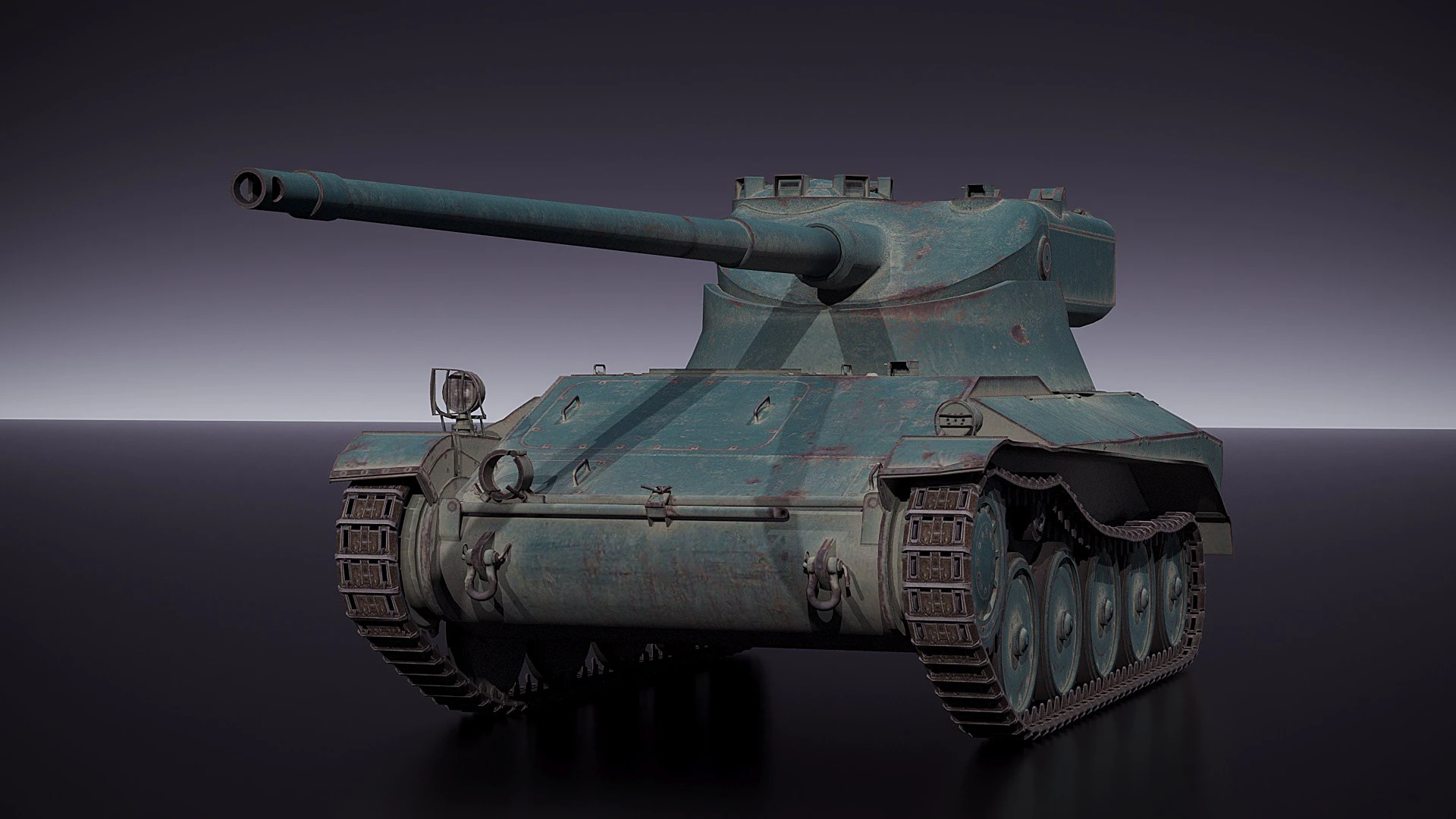 AMX 13 F69 TANK 3D Model .c4d .max .obj .3ds .fbx .stl .blend 