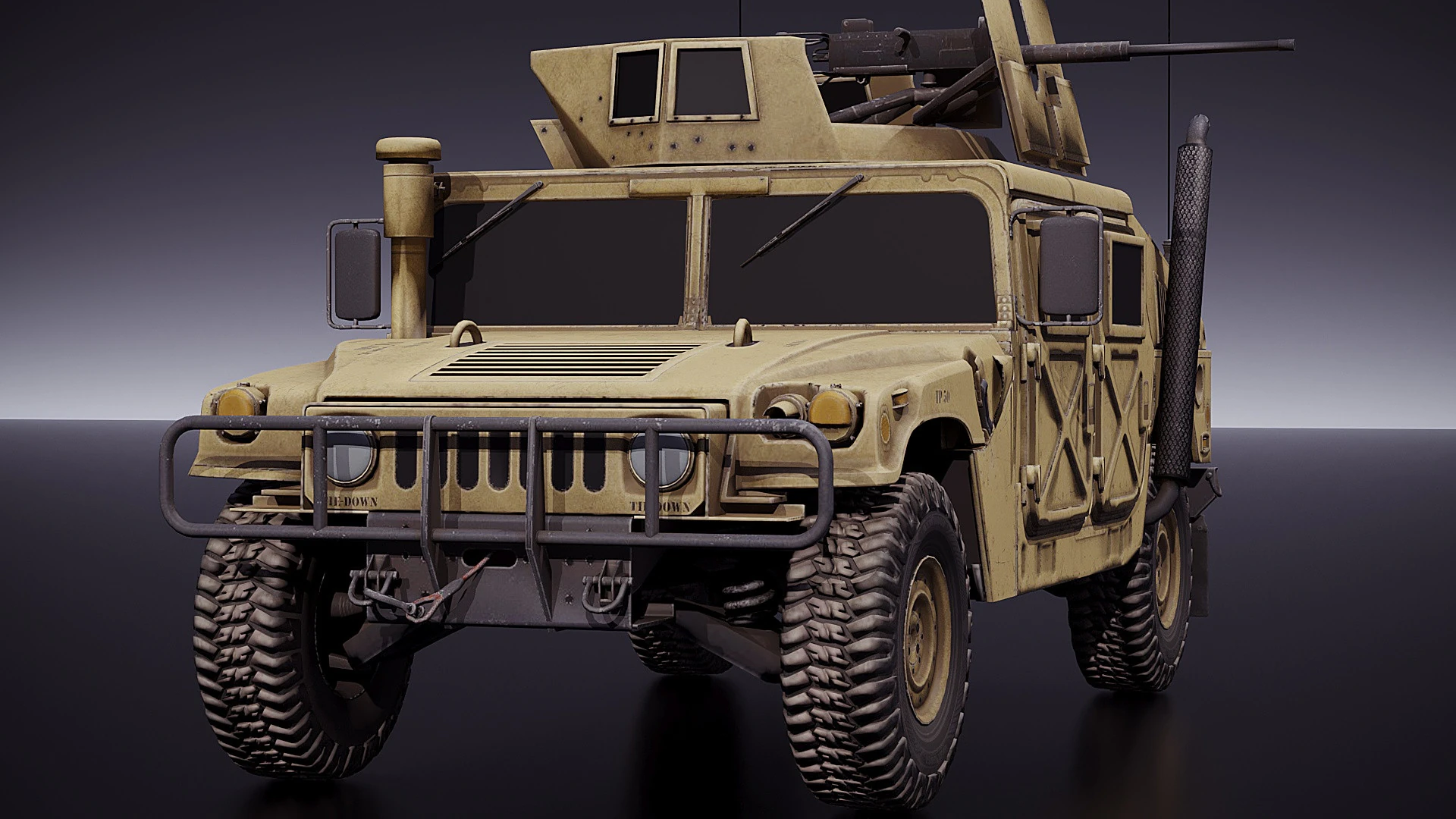 Humvee 3D Model .c4d .max .obj .3ds .fbx .stl .blend 