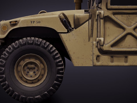 Humvee Modello 3D