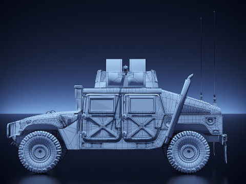 Humvee Modello 3D