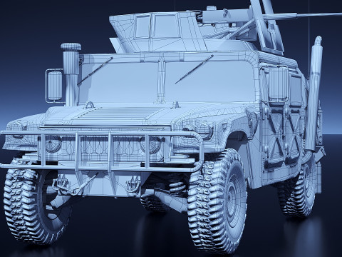 Humvee Modello 3D