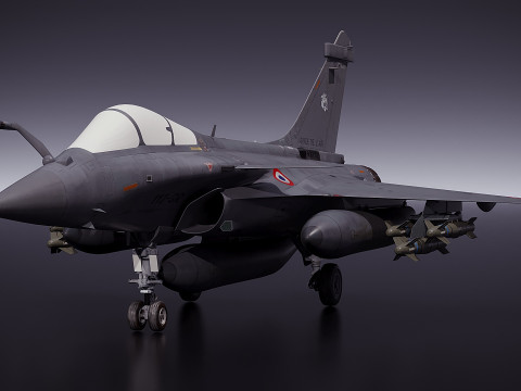 Dassault Rafale fighter jet 3D Model