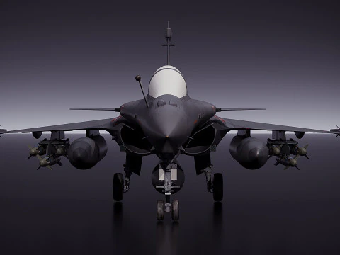 Dassault Rafale fighter jet 3D Model