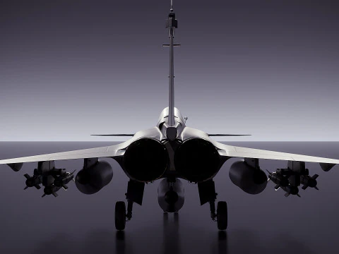 Dassault Rafale fighter jet 3D Model