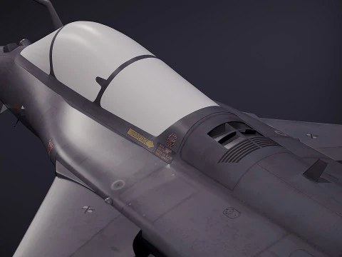 Dassault Rafale fighter jet 3D Model