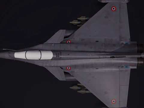 Dassault Rafale fighter jet 3D Model