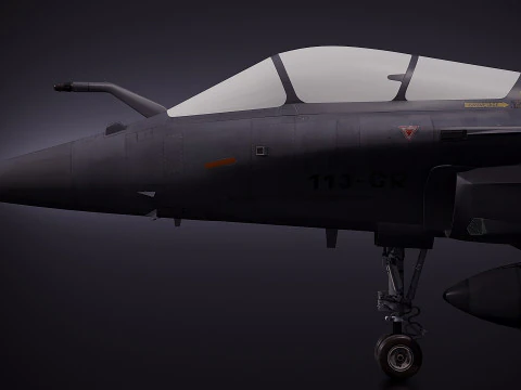 Dassault Rafale fighter jet 3D Model