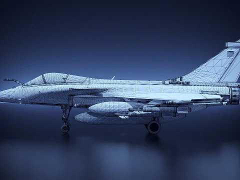 Dassault Rafale fighter jet 3D Model