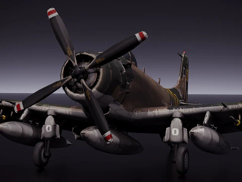 Douglas A1 Skyraider Modèle 3D