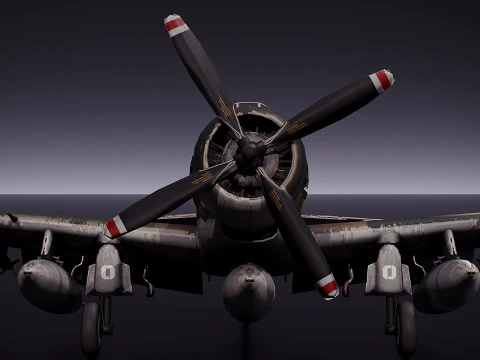 Douglas A 1 Skyraider 3D Model