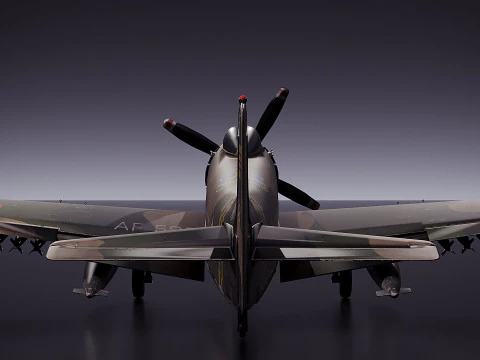 Douglas A 1 Skyraider 3D Model