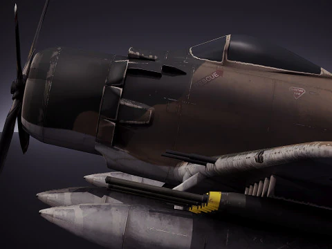 Douglas A 1 Skyraider 3D Model