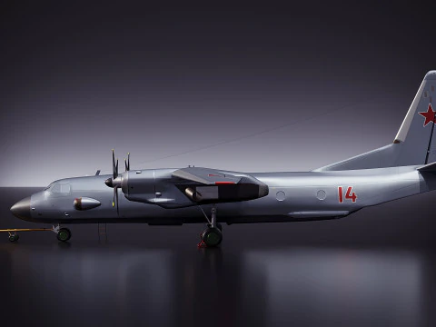 AN 26 USSR airplan 3D Model