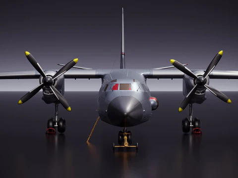 AN 26 USSR airplan 3D Model