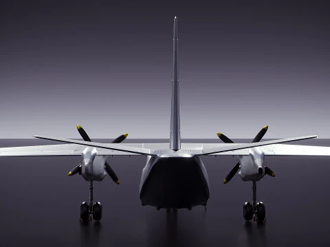 AN 26 USSR airplan 3D Model
