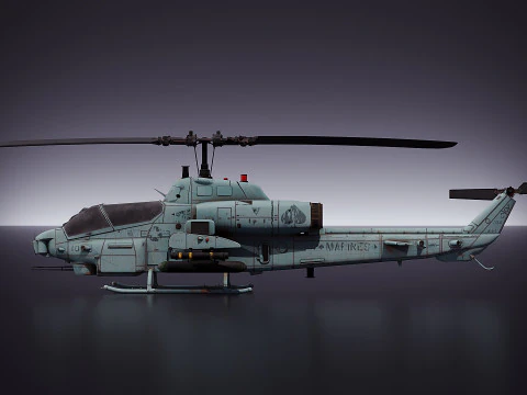 Bell AH-1 Cobra 3D Model