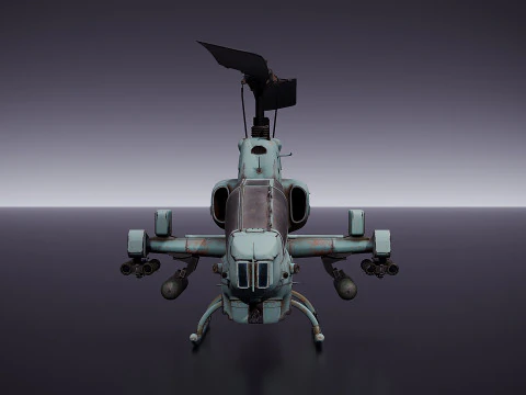 Bell AH-1 Cobra 3D Model