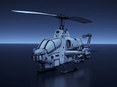Bell AH-1 Cobra 3D Model