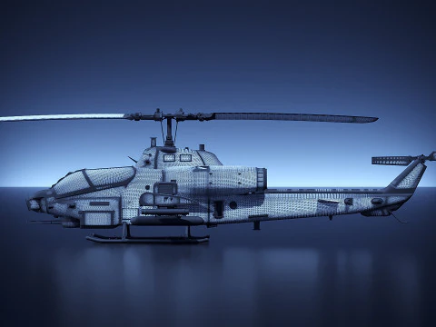Bell AH-1 Cobra 3D Model