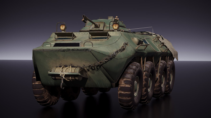 BTR 80 3D Modell .c4d .max .obj .3ds .fbx .stl .blend 