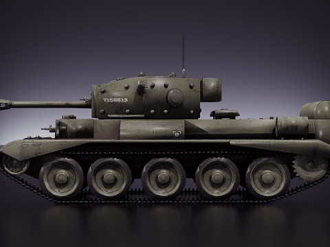 Britischer mittlerer Kreuzerpanzer Cromwell 3D Modell